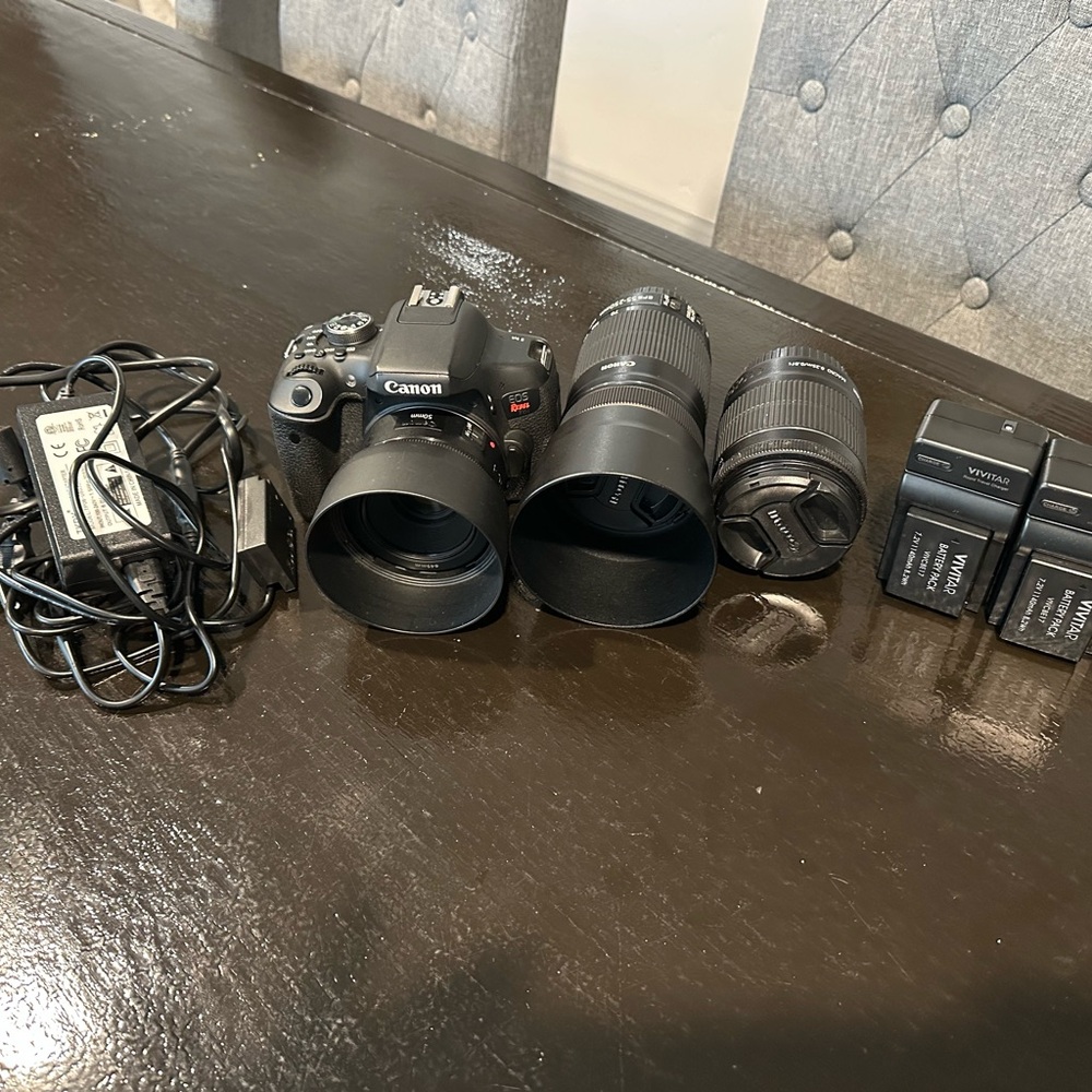 Canon Rebel T6i with Lens Bundle